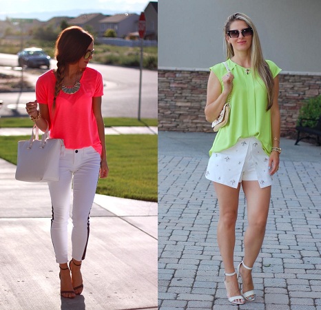 Neon Color Outfiit For Monsoon