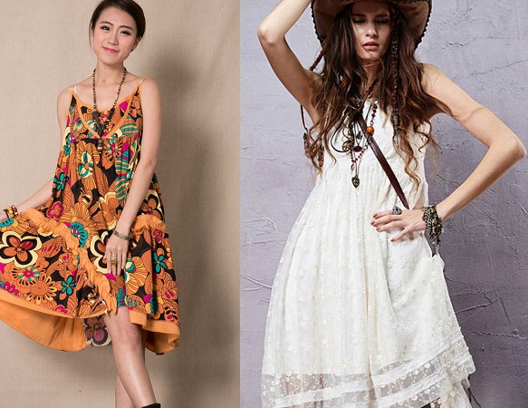 Bohemian Style Sleeveless Dress