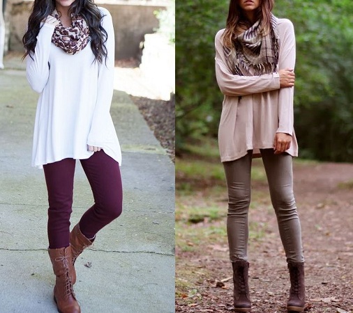 Flowy Dress With Leggings