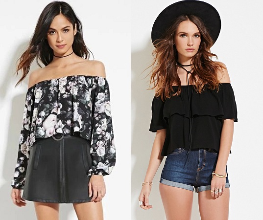 Off shouldered Tops - FashionBuzzer.com