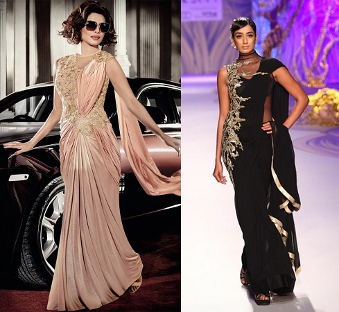 Saree Gown Design