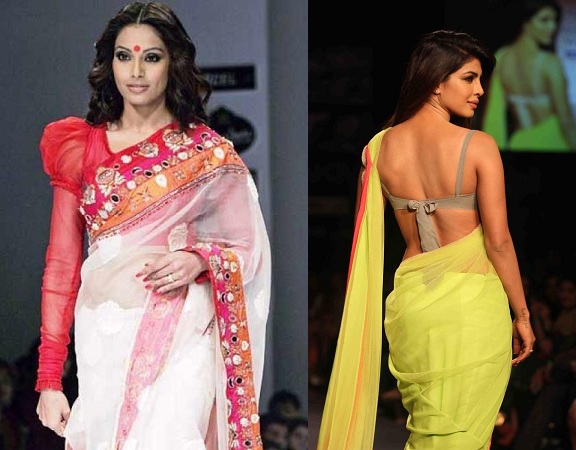 Sarees With Fashionable Blouses