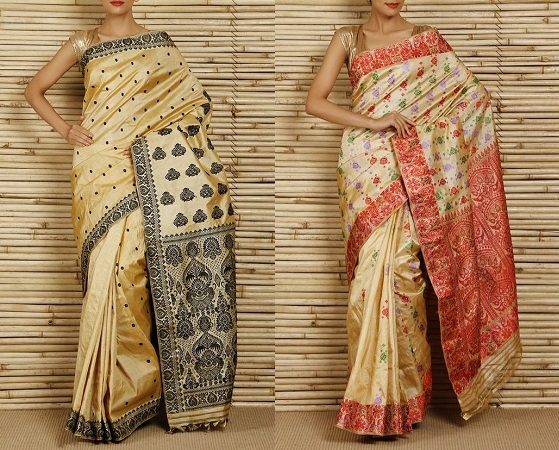 Assam silk or Muga silk Sarees