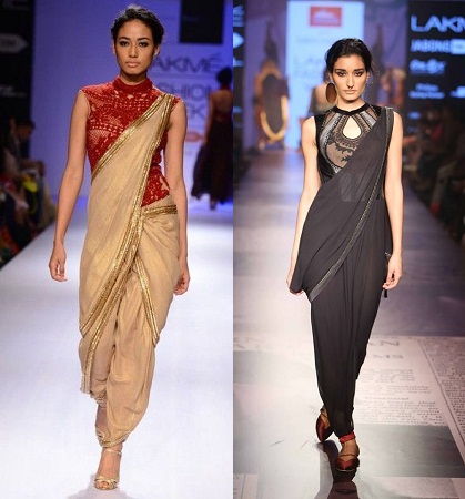 Style Your Saree Up Differently With Bodysuit Blouse