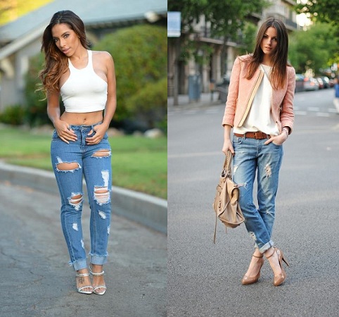 Boyfriend Jeans With Heels