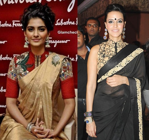 Celebrity Style Saree Blouse