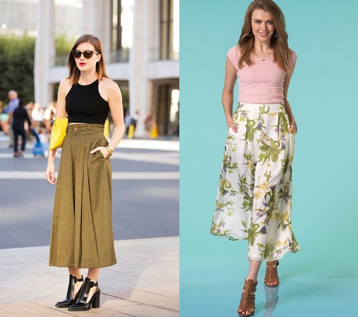 Crop Top Culottes Outfit