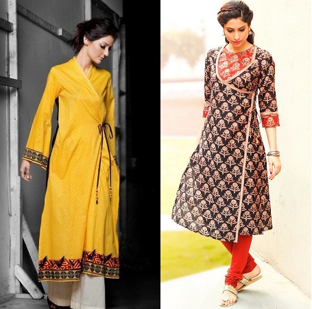 Different Fabrics Used For Angrakha Style Kurti