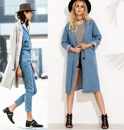 Double Denim With Trench Coats