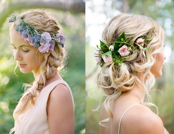 Hairstyle With Flowers