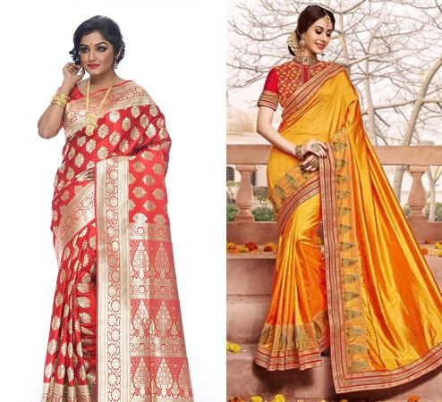 Jamewar Slik Sarees