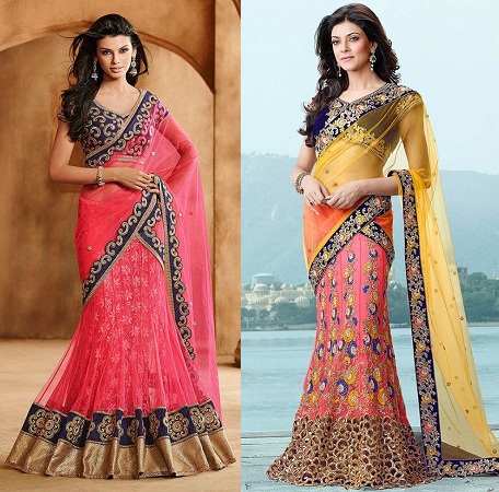 Mermaid Style Lehenga sari