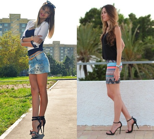 Miniskirt With Heels