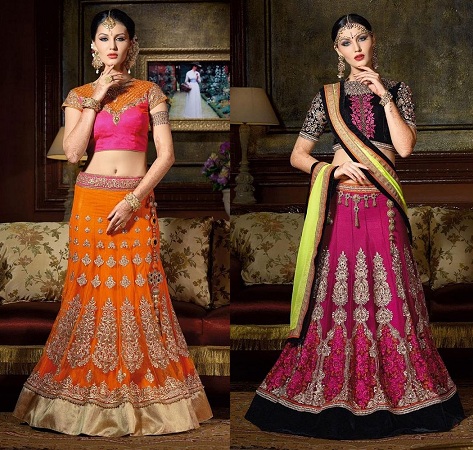 Panelled lehengas