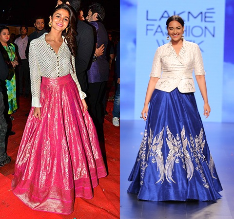 Alia Bhatt shows you how to work a crop top with a designer lehenga | Vogue  India