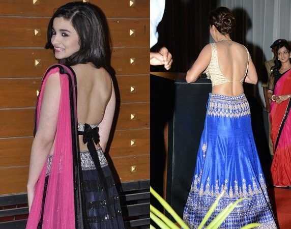 Backless Lehenga Blouse Design