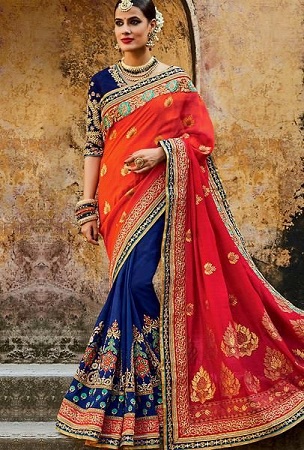 Bridal Chiffon Saree