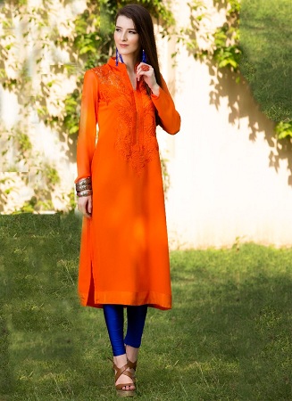 Fanciable Georgette kurtis