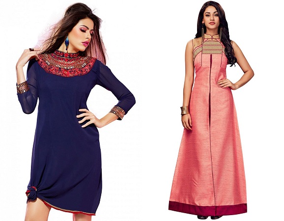 High Neckline Kurti