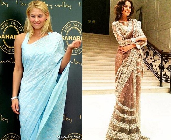 Indian Designer Saris In Western Way