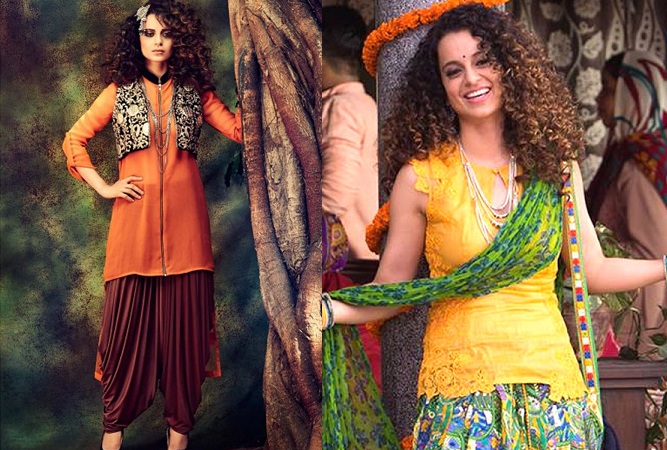 Kangana Ranaut In short kurtis