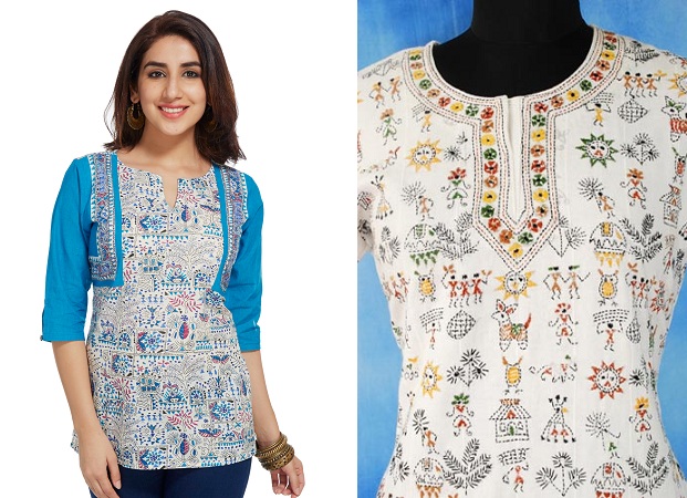 Kantha Print Kurtis