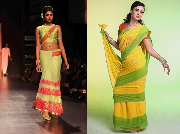 Swap it, Wrap it, Drape it: Trendy Tutorial on Contemporary Saree Draping |  almaree fashions