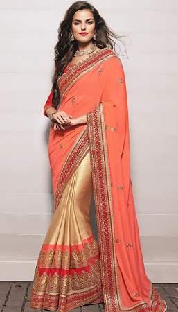 Polyester Georgette Saree