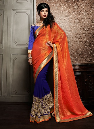 Viscose Georgette Saree