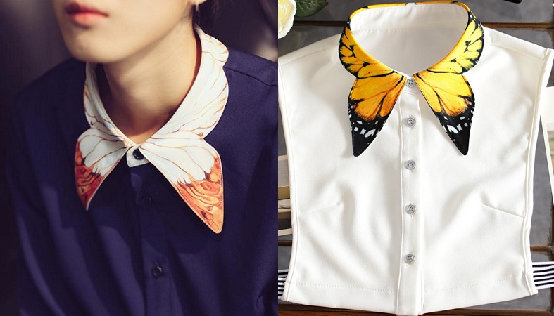 Collar Butterfly Wings Design