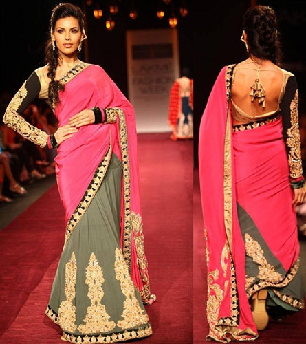 Pin by shaik aslam on Beauti Girls | Simple saree designs, Half saree, Saree  models