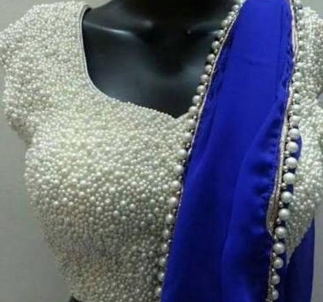 Pearl Embellished Designer Blouse