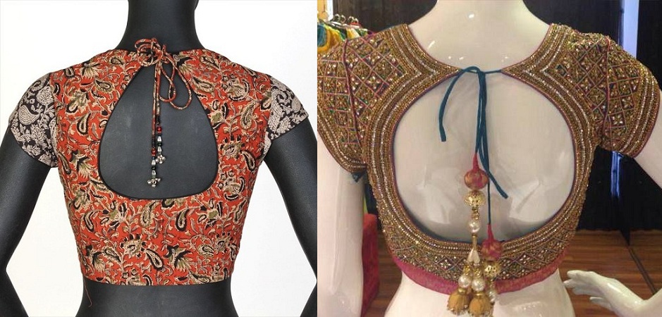 Pot Neck Blouse Designs