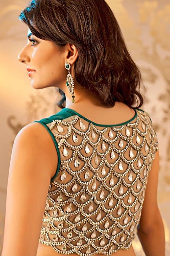 Stone Embellished at the back of blouse