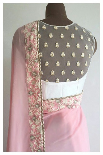 sheer blouse back pattern