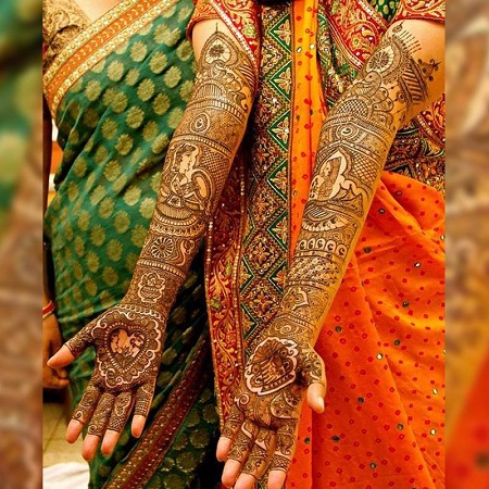 Beautiful Punjabi Mehendi Hands