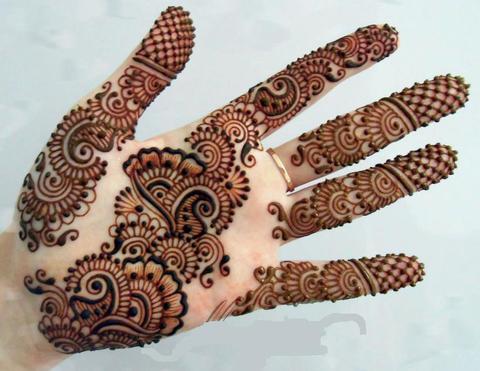 Floral Mehendi Design For Diwali