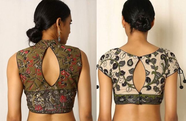 blouse back hole design