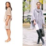 Poncho With pencil Skirts And Jeans
