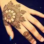 Simple Mehendi Back Hand Design