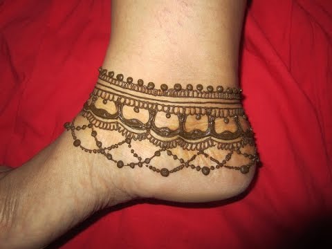 anklet mehendi design for feet