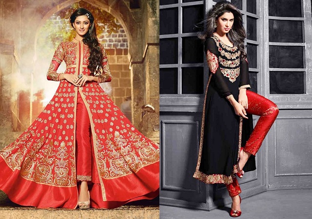 Stylish Salwar Suits with Crop Pants