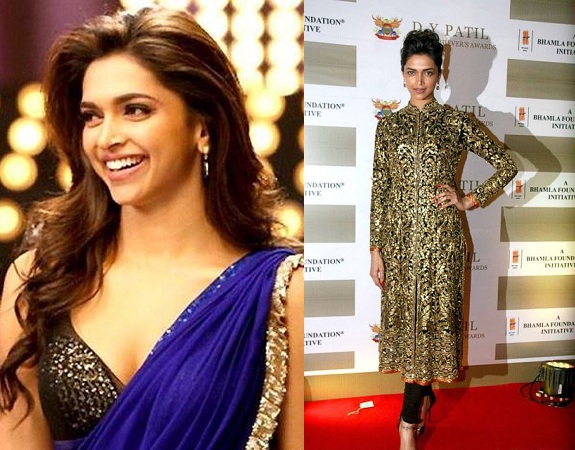 Deepika Padukone In Bikin Choli And Long length Kurti