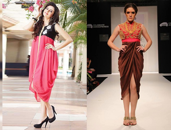 Dhoti-Style Kurti Without Leggings