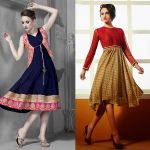 Embroidered Flared Kurtis Without Leggings
