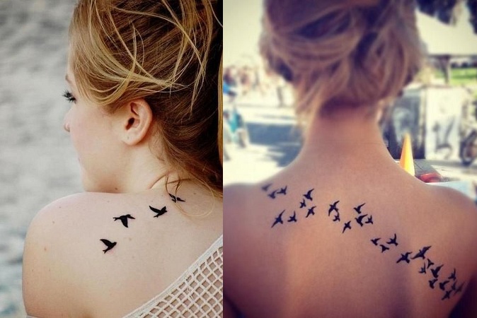 Flying Bird Tattoo