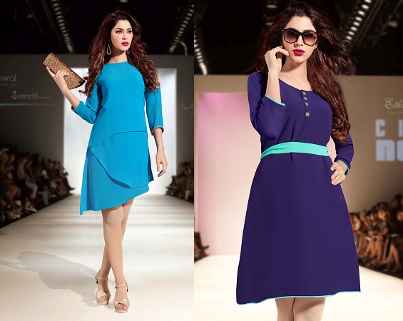 Indo-Western Style Kurtis Without Leggings