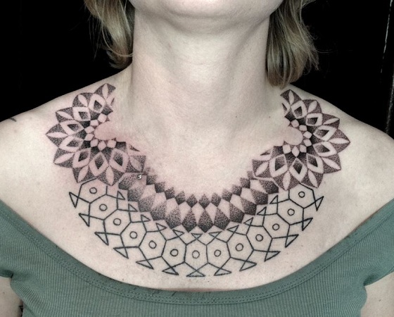 Neckline Jewellery Tattoos