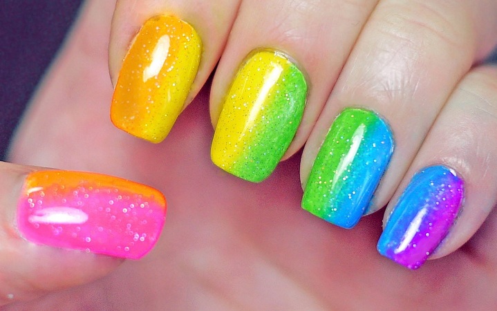 Rainbow Nail Art