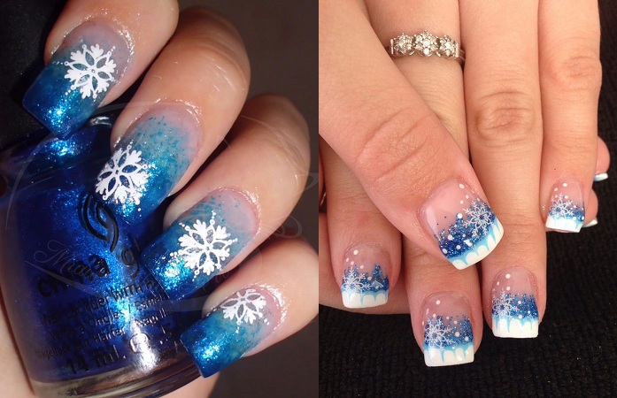 Snowflake Nail Art